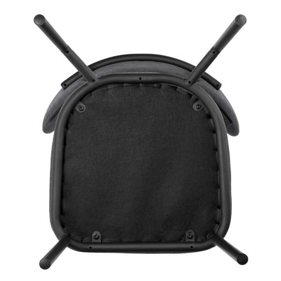 Стул Arvo серый шенилл с черными ножками