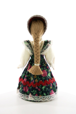 Кукла сувенирная фарфоровая. Россия. Девочка в цветном сарафане (стилизация).