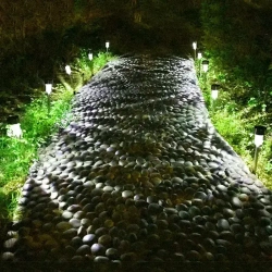 Светильники уличные на солнечной батарее 10 шт., фонарики садовые холодный свет