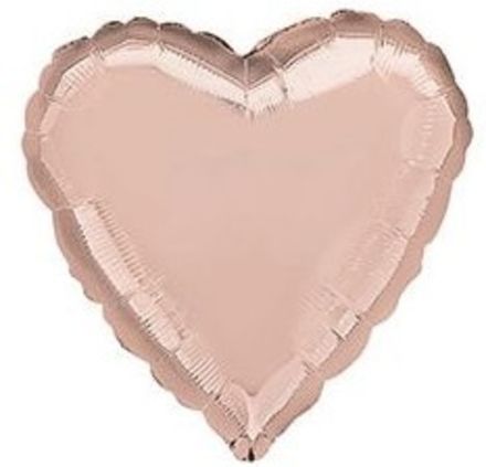 Сердце 80 см "Розовое золото"