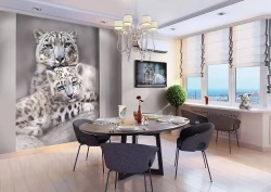 Фотообои Vostorg № 327 Снежные барсы 196х260см