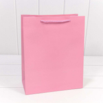 Пакет подарочный 26х32х13см "Фактура" (Розовый)