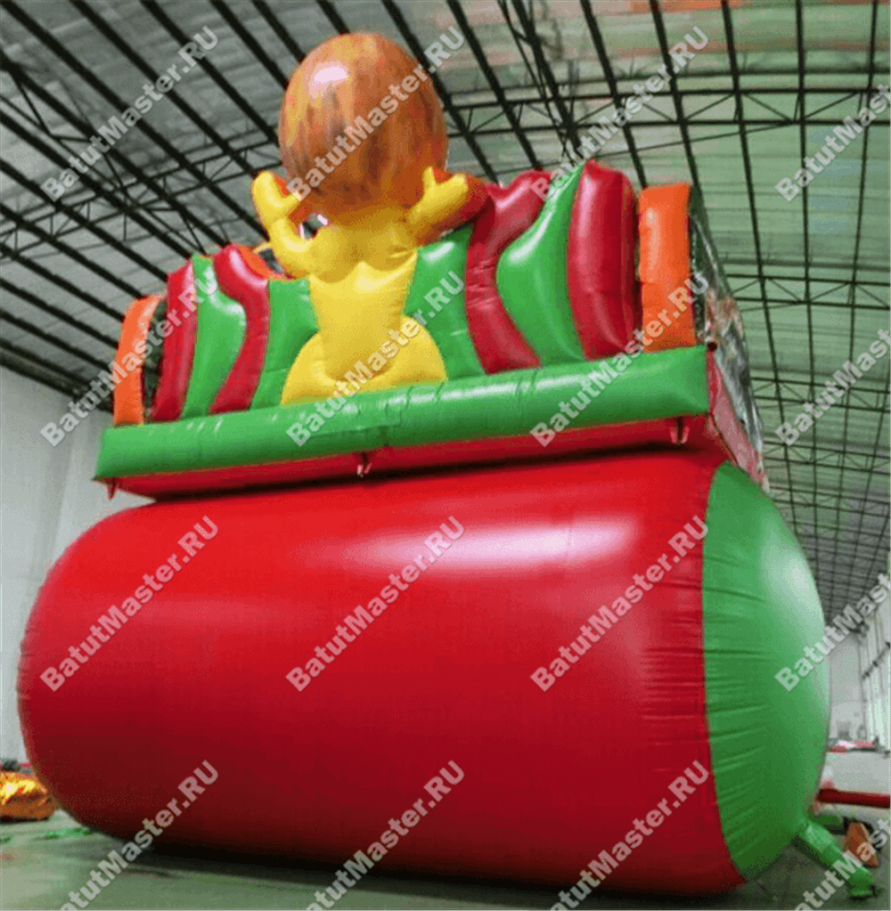 Батут-горка "Лев" 12*7.5*9 м