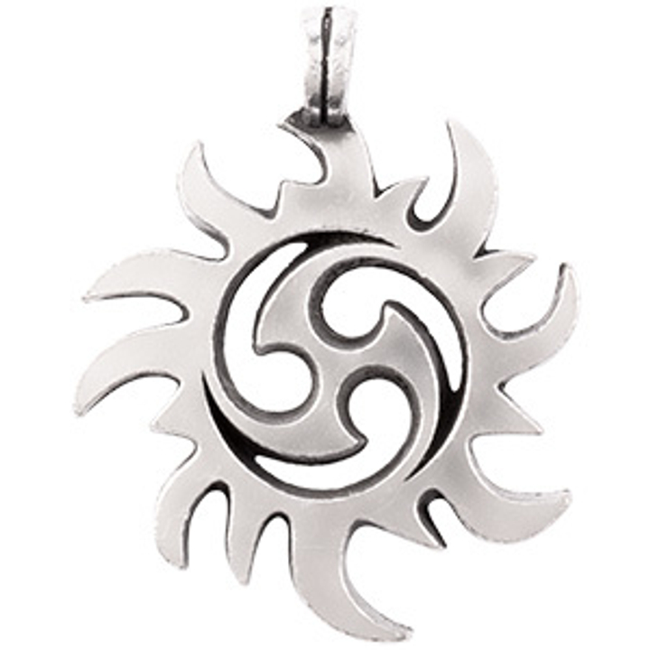 Амулет (Totem) № 11 Солнечный Трискелис, английское олово