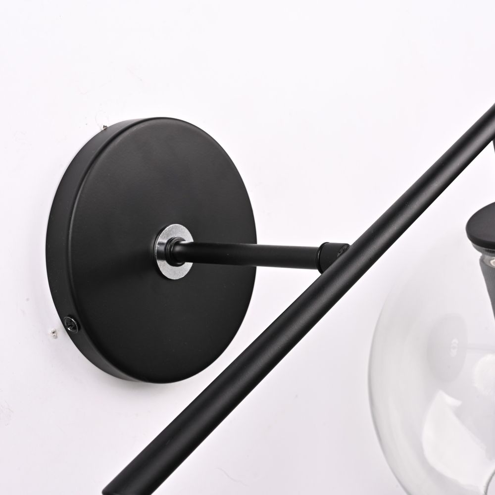 Бра Rh Utilitaire Globe Shade Double Sconce Black By Imperiumloft