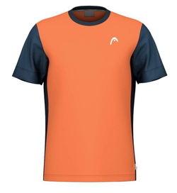 Футболка для мальчика теннисная Head Boys Slice - campfire orange