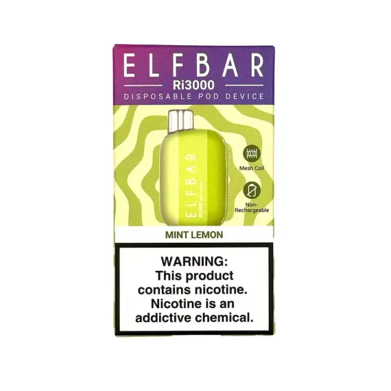 ELF BAR Ri3000 - Mint Lemon (5% nic)