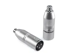PROCAST cable A-XLRm/RCAf - переходной цельнометаллический адаптер XLR (male)