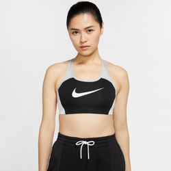 ТОП теннисный Nike Swoosh Logo Bra Pad - black/light smoke grey/white/white