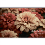 Альбом для рисования А4 24л., Alingar, на скрепке, мелованный картон (стандарт) 210 г/м2, офсет 100 г/м2, "Цветы", 4 дизайна в пленке т/у