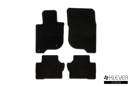 Коврики в салон для MITSUBISHI Pajero Sport, 2015-2021, 2019-, кроссовер, 4 шт. (текстиль) KLEVER01353201200K