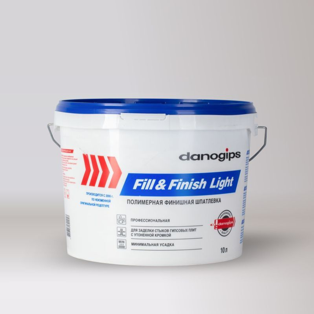 Шпаклевка финишная готовая Danogips Sheetrock Finish Light, 10 л