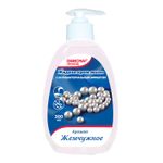 Мыло-крем жидкое 300 мл, ОФИСМАГ, "Премиум жемчужное", с антибактериальным эффектом, дозатор, 603082