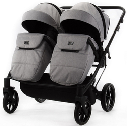 Детская коляска Adamex Leo Duo 2 в 1 TK01 (СВЕТЛО-СЕРЫЙ)