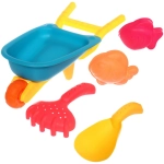 Набор для игры в песочнице «Тачка», 32*14 см, 5 предметов, микс