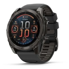 Garmin Fenix 8 51 мм Sapphire Carbon Gray — титановый корпус, AMOLED, премиум-умные часы