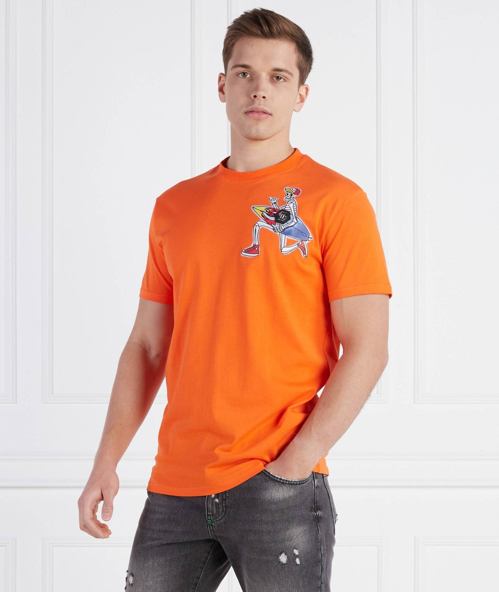 Футболка Philipp Plein - оранжевый(MTK6106 PJY002N)