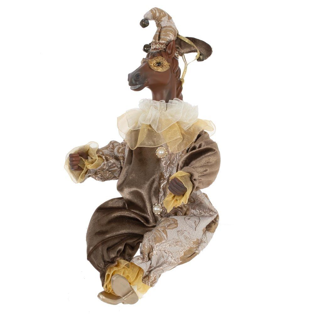 GAEM Игрушка набивная подвес "Лошадь-клоун", L15 W10 H37/24 см