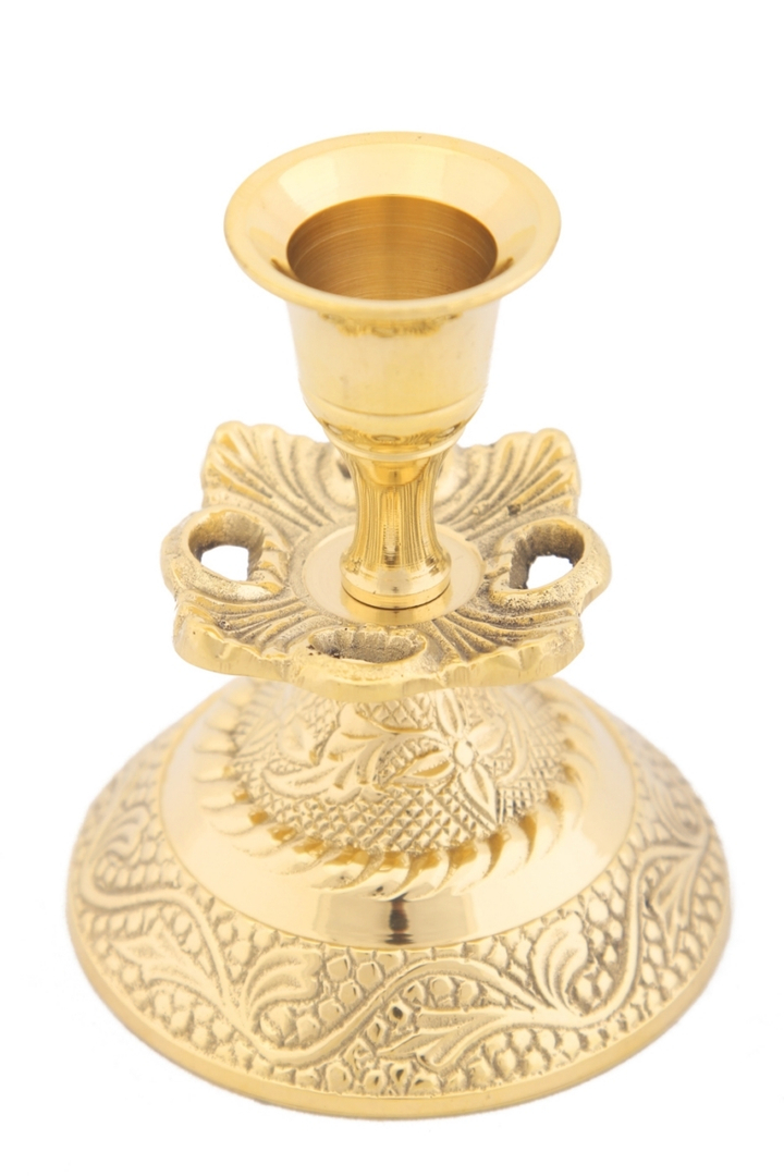 Подсвечник (антик) на 1 свечу, латунь