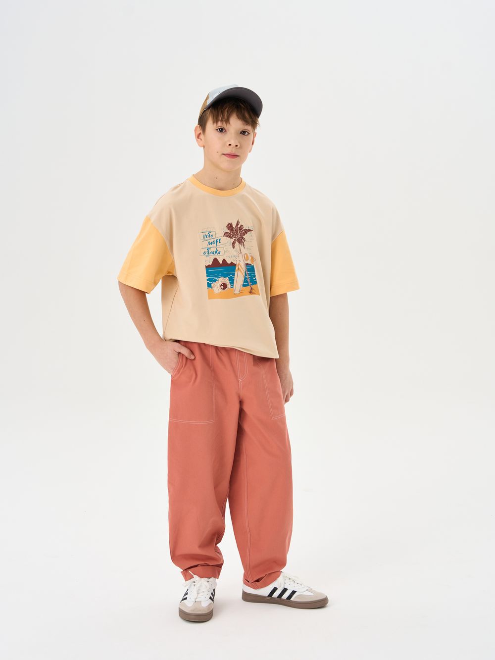 Брюки "Терракот" из габардина 7+