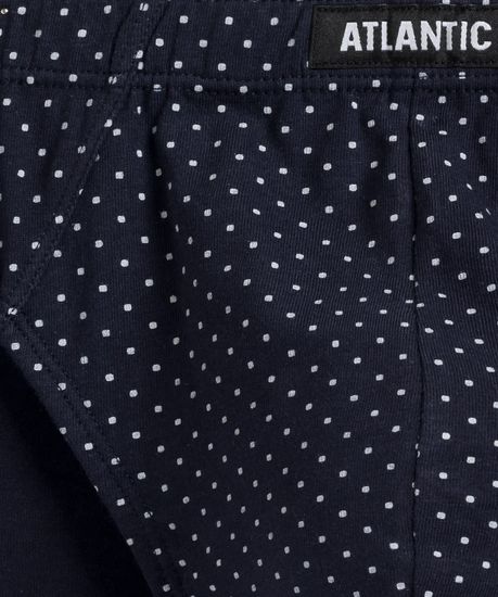 Мужские трусы (3шт) слипы спорт Atlantic 3MP-166, темно-синий + темно-синий + темно-синий