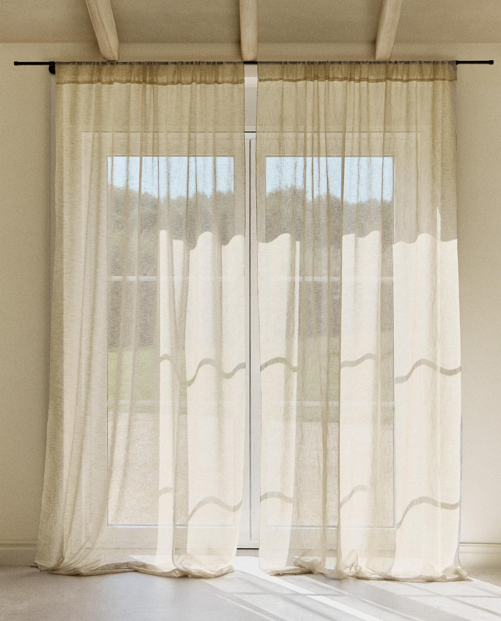 Штора Zara Home, 140х270 см, бежевый, 1305/032