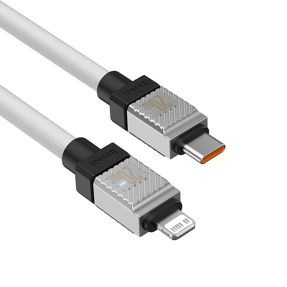 USB-C - Lightning Кабель Baseus CoolPlay Charging+Data 20W 1m - White