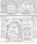 The Story of a Magical Town and a mysterious Forest. Coloring book Eriy