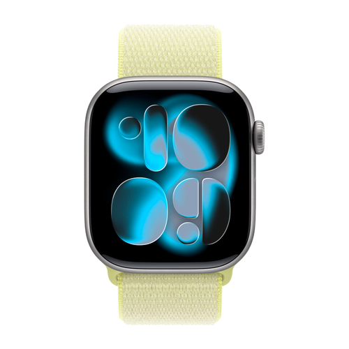 Умные часы Apple Watch Series 11 GPS, 42mm, Space Gray Aluminium Case with Neon Yellow Sport Loop