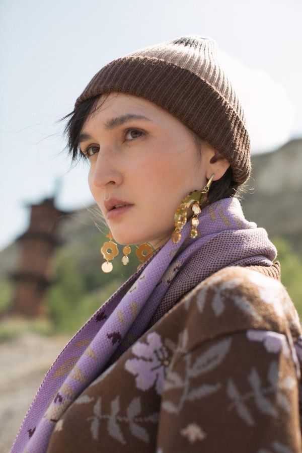 Шапка Flora коричневая - фото 2