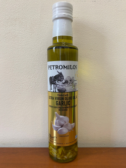 Оливковое масло Petromilos с чесноком Extra Virgin 250 мл Греция