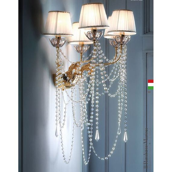 Настенный светильник IL Paralume Marina Luxury 1744/A5/V2/ ORO 24K (Италия)