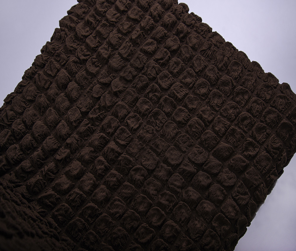 Чехол на стул без оборки со спинкой, цвет Кофе, Набор 6 шт.