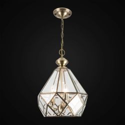 Citilux Витра-1 CL442130 Люстра подвесная витражная Бронза