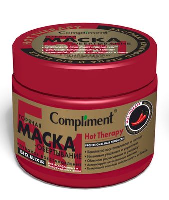 Compliment HOT THERAPY Горячая маска-обертывание глубокое восстановление для ослабленных и поврежденных волос