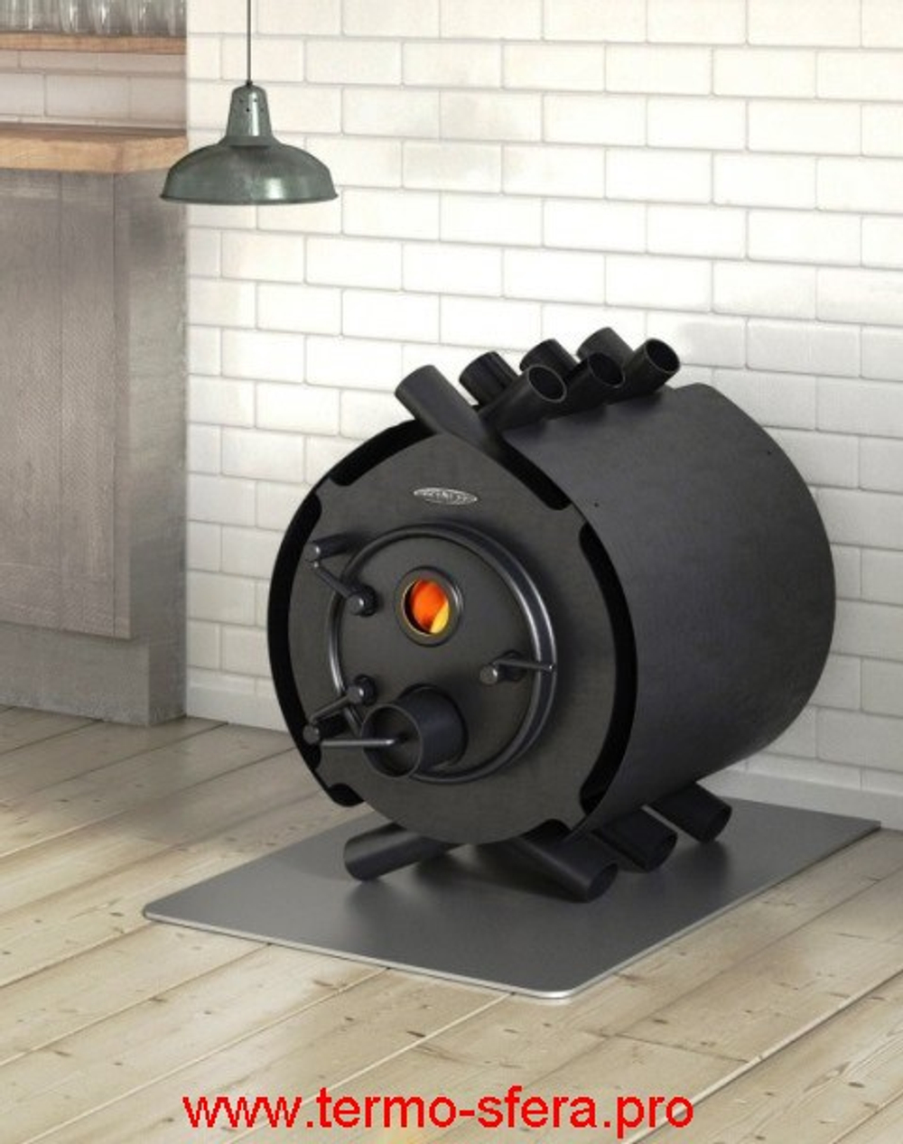 Дровяная отопительная печь ТМФ Валериан 15 кВт