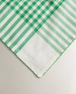 ZARA HOME САЛФЕТКИ ИЗ ХЛОПКА В КЛЕТКУ НАБОР ИЗ 2 ШТ.), ЗЕЛЕНЫЙ