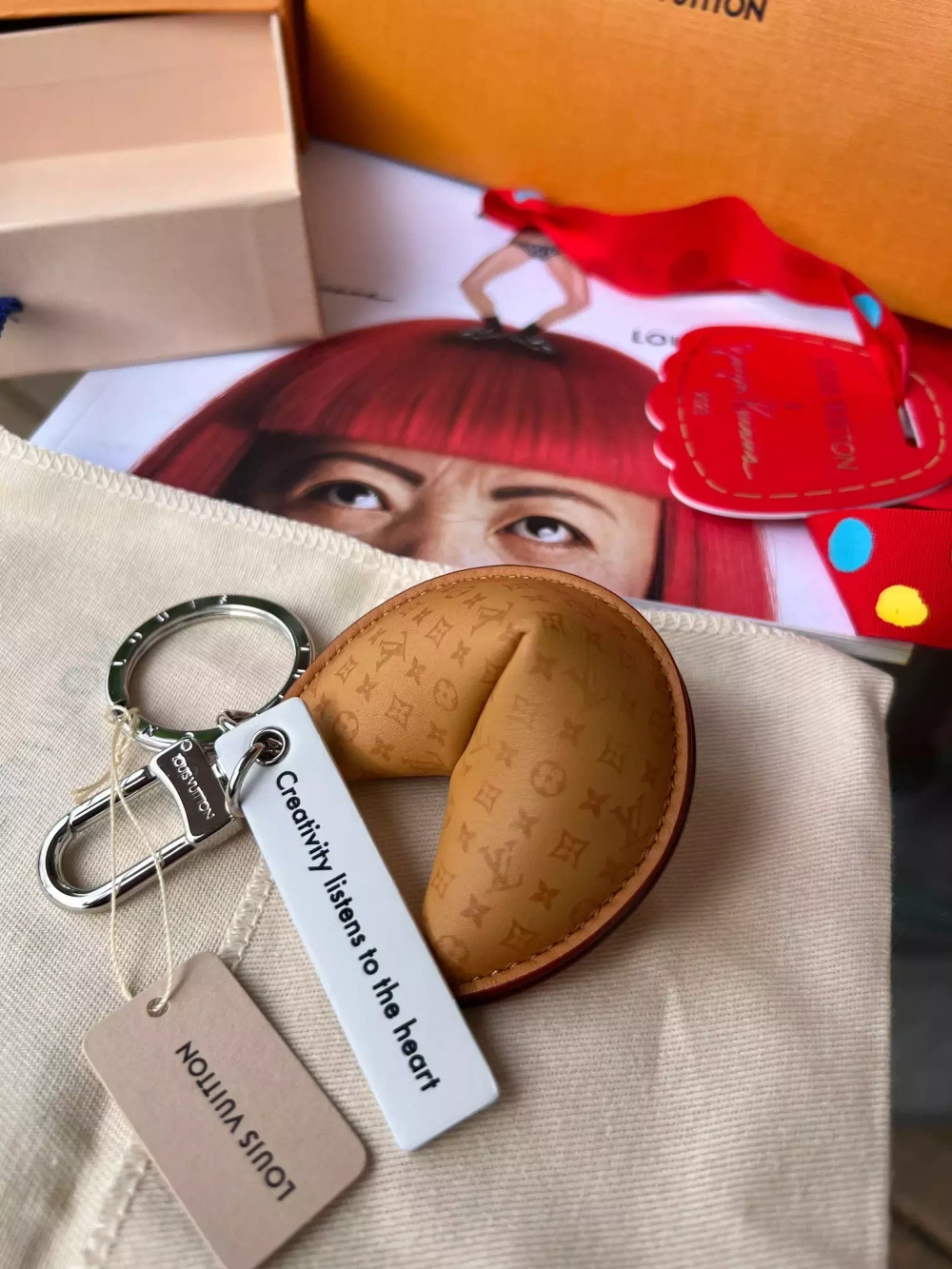 Louis Vuitton Fortune Cookie Bag Charm & Key Holder