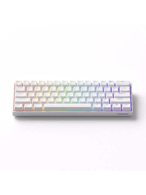 AKKO MonsGeek FUN60 Pro HE White Shine-through White