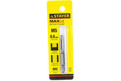 Метчик Stayer MASTER одинарный для сквозных и глухих отверстий сталь 9ХС М5х0.8 28021-05-0.8