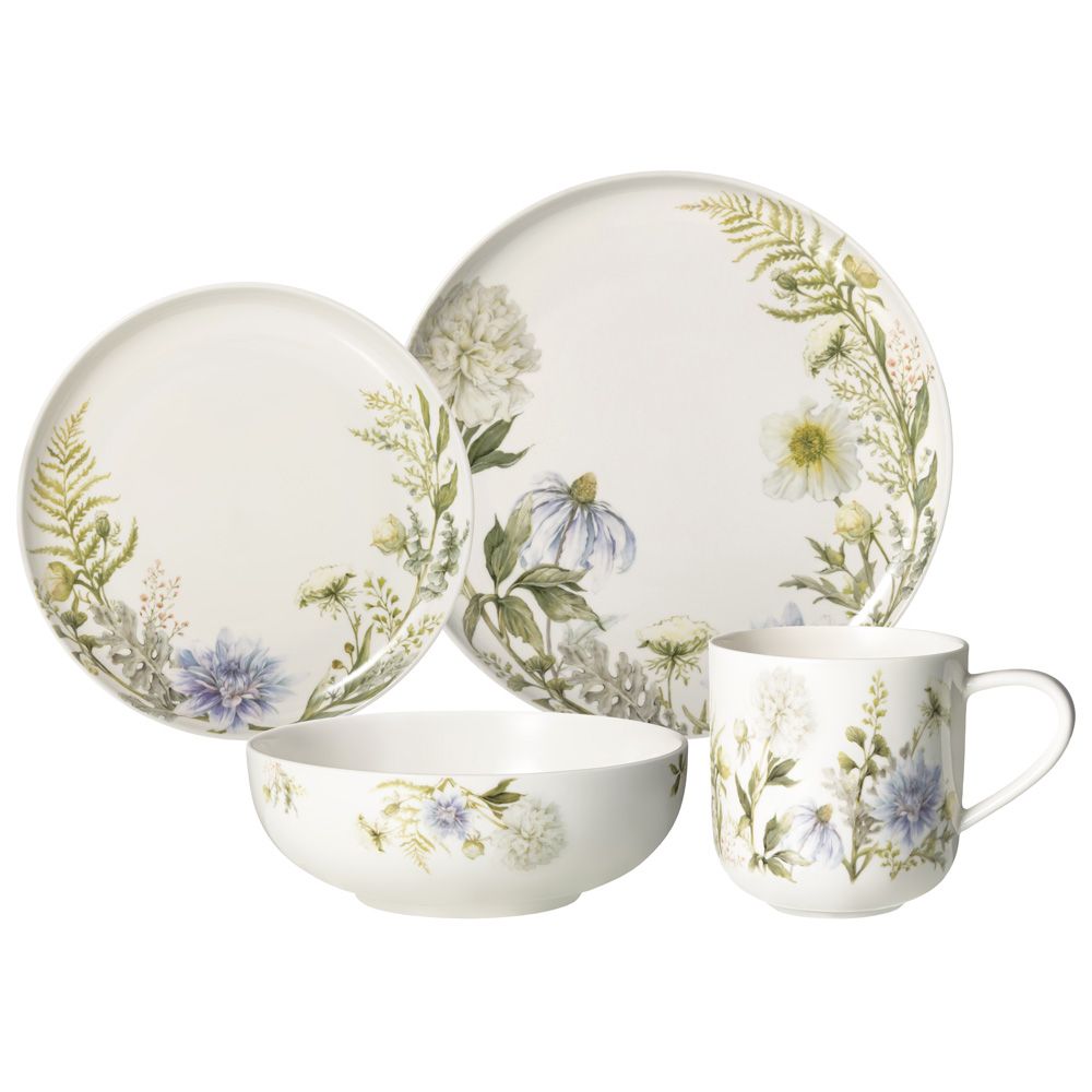 НАБОР ПОСУДЫ ОБЕДЕННОЙ LEFARD "GRASSES" НА 4 ПЕР. 16 ПР. (КОР=2НАБ.)