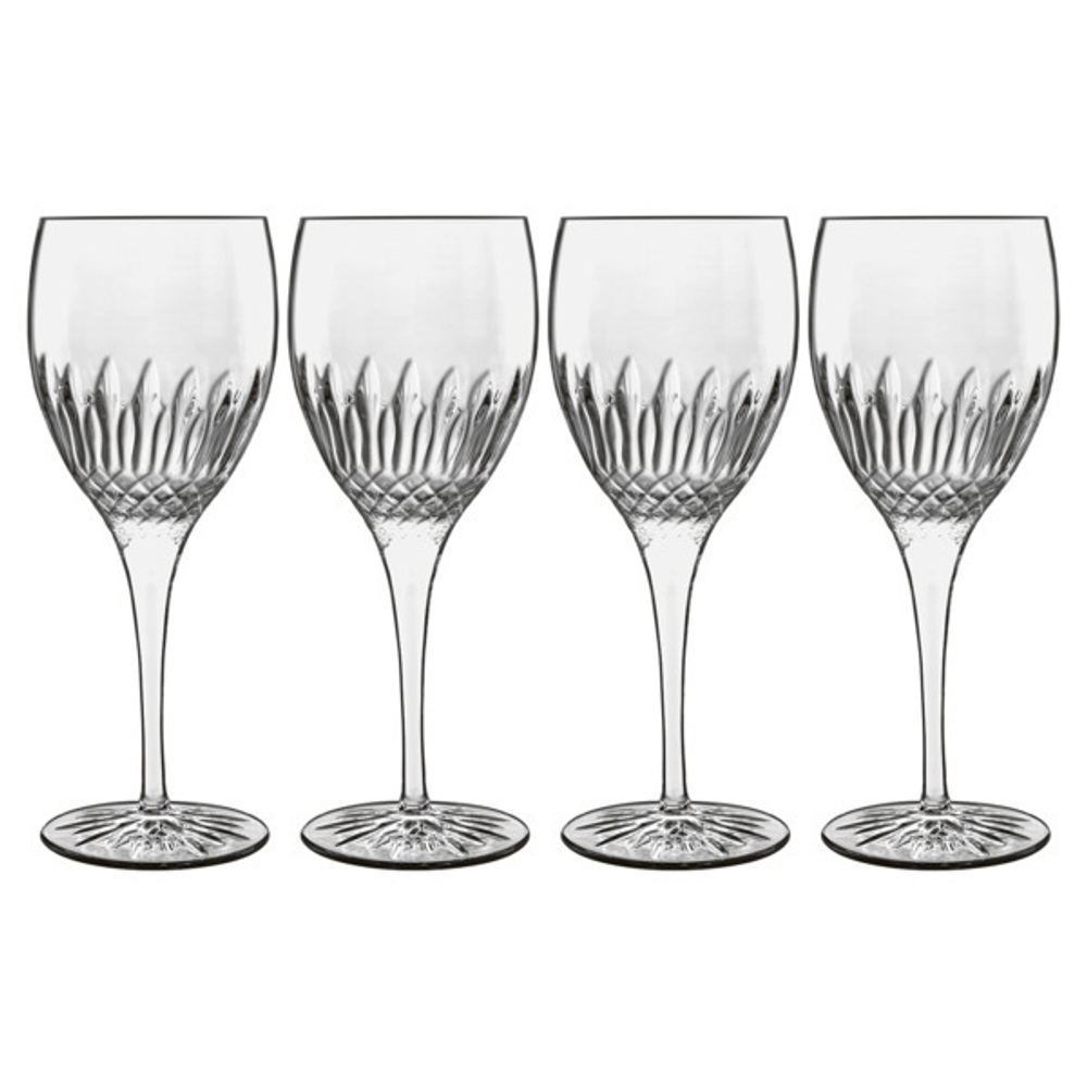 Набор бокалов 4 шт 0.38л для белого вина Luigi Bormioli Диаманте рислинг