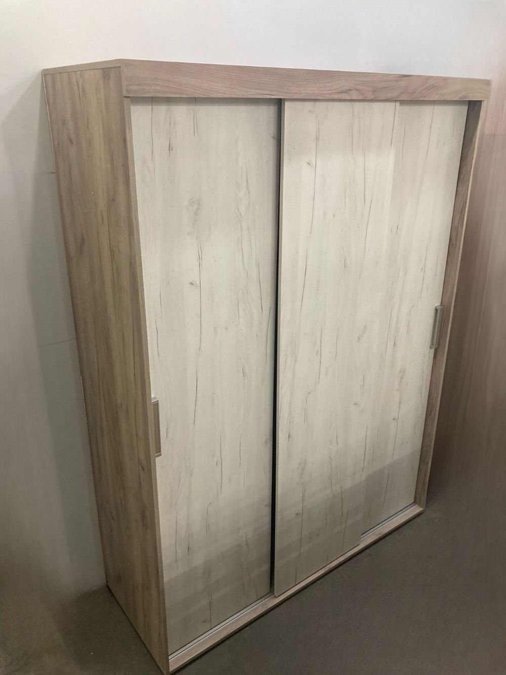 Шкаф-купе Ольга-19 дуб крафт серый/дуб крафт белый