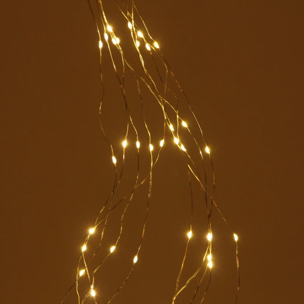 Гирлянда для улицы «Хвост» 2м 200 ламп LED, 8 реж,IP-54, Теплый белый