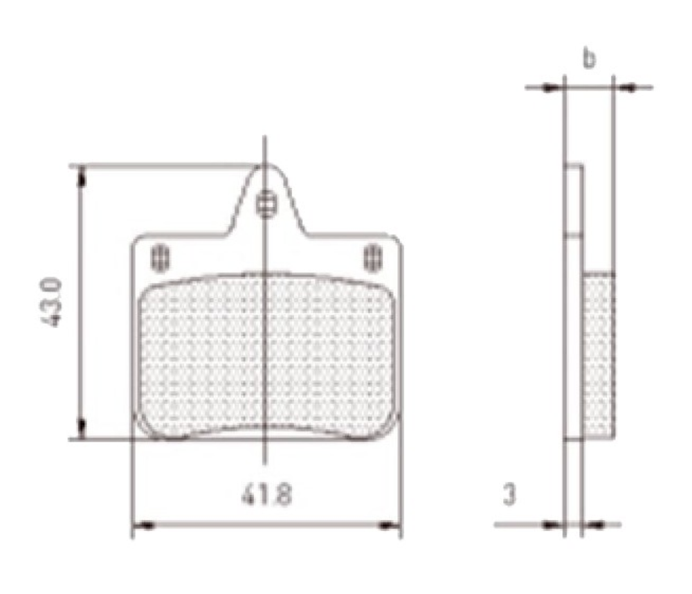 Комплект тормозных колодок CRG VEN04/VEN06 детских (и передних KZ) 2шт.