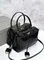 BALENCIAGA RODEO HANDBAG с крокодиловым тиснением, черная