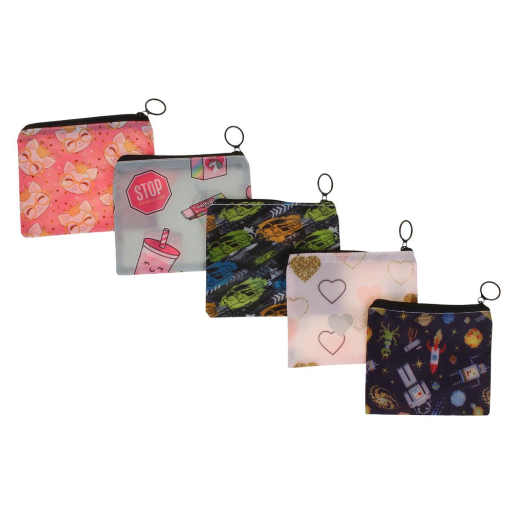 Кошелек "Для девочек и мальчиков микс", 13*11см, 5 видов микс