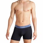 Мужские трусы боксеры черные с синей резинкой Tuosite TS7820-1