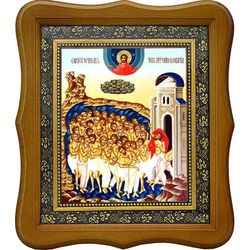 Сорок Святых Севастийских мучеников. Икона на холсте.