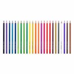 Карандаши цветные BRAUBERG KIDS NEW, 24 цвета, трехгранные, грифель 3 мм, 182002